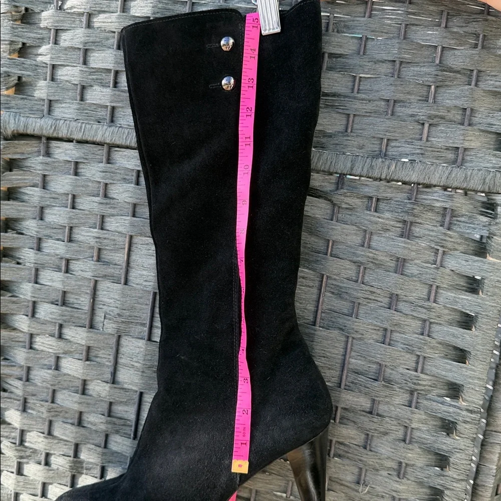 La CANADIENNE Mazy Black Suede Heeled Boots - Picture 10 of 10